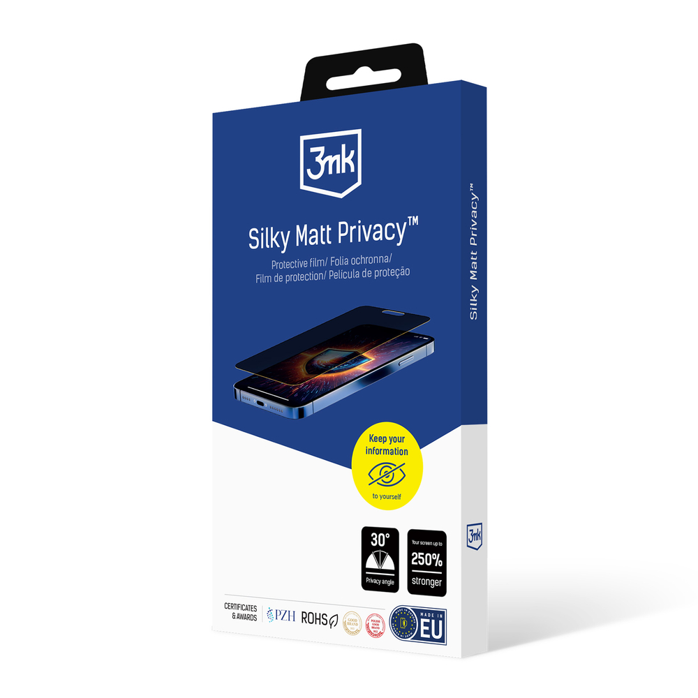 Matinė apsauginė plėvelė 3Mk Silky Matt Privacy skirta Apple iPhone 14 Pro