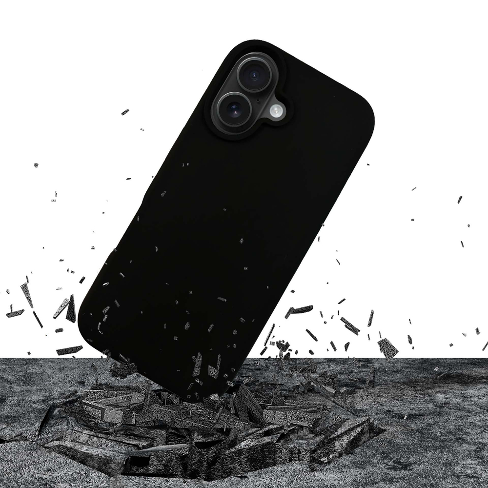 Apple iPhone 16 6.1\'\' 3MK Silicone Case Cover, Black