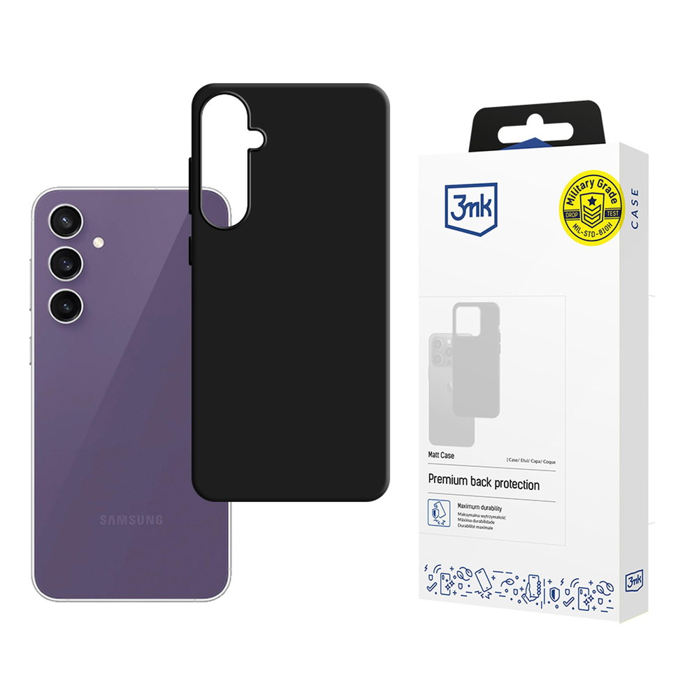 3mk Matt Case for Samsung Galaxy S24 FE, Black