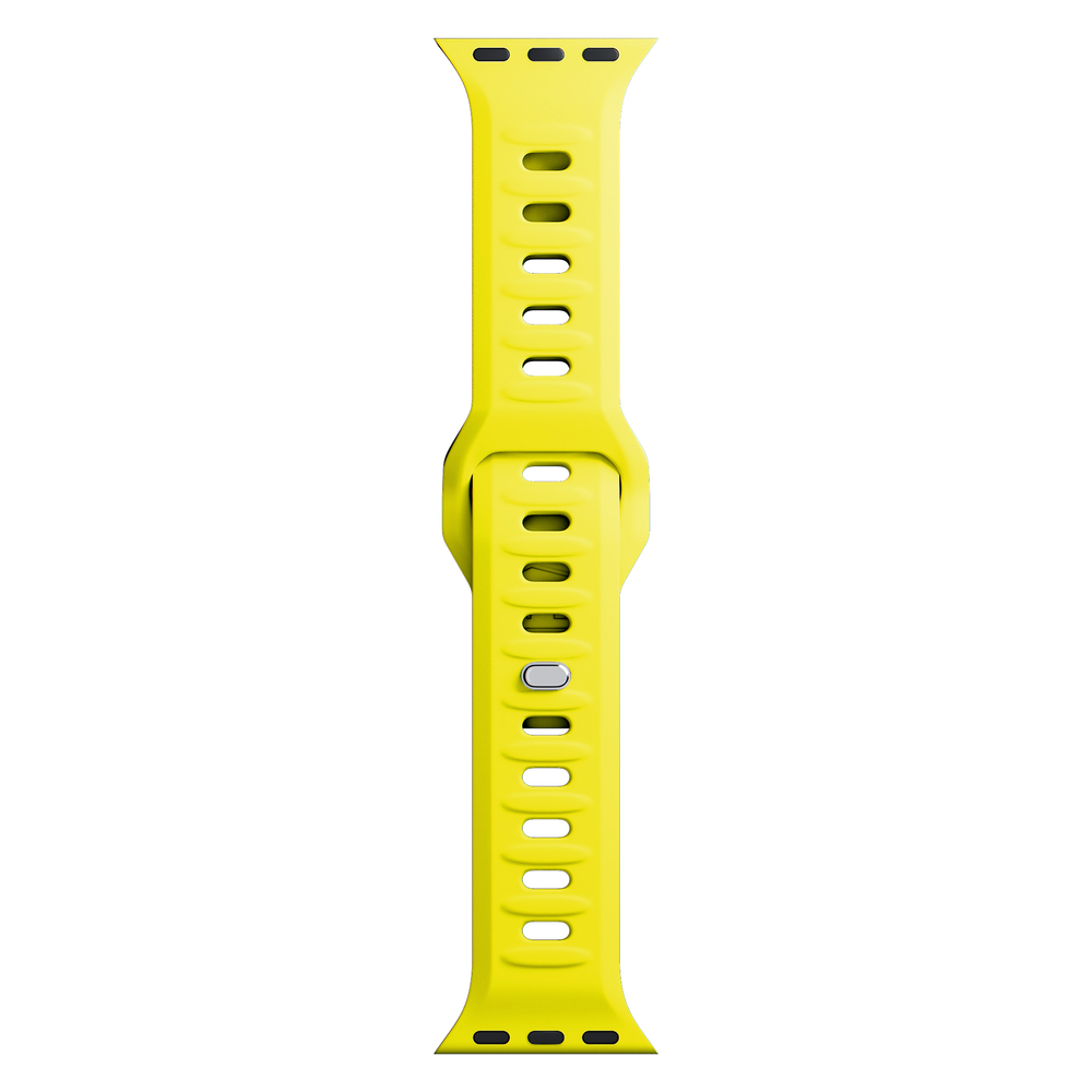 3mk Silicone Watch Strap for Apple Watch 42 / 44 / 45 / 49 mm, Yellow