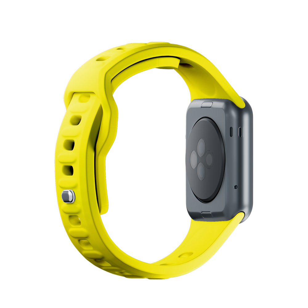3mk Silicone Watch Strap for Apple Watch 42 / 44 / 45 / 49 mm, Yellow