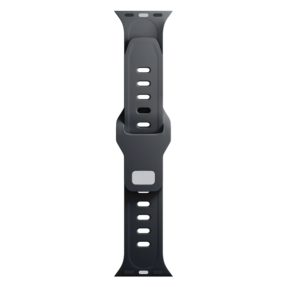 3mk Silicone Watch Strap for Apple Watch 38 / 40 / 41 mm, Black