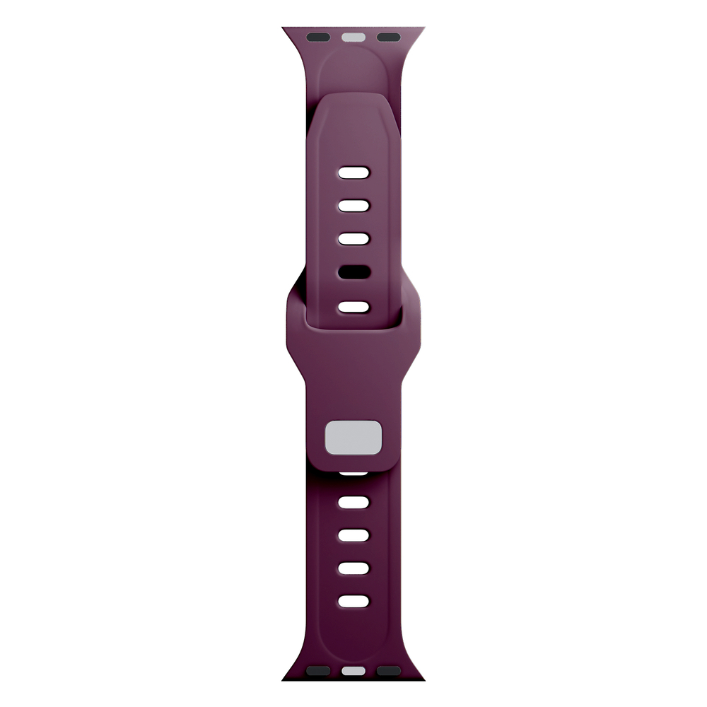 3mk Silikoninis laikrodžio dirželis Apple Watch 42 / 44 / 45 / 49 mm, bordo