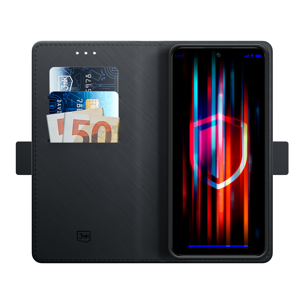 3mk Wallet Case for Realme C67 5G, Black