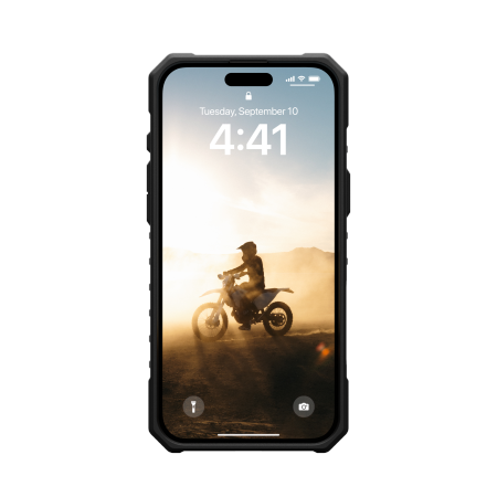 UAG Pathfinder Clear MagSafe dėklas, skirtas iPhone 16 Plus, baltas