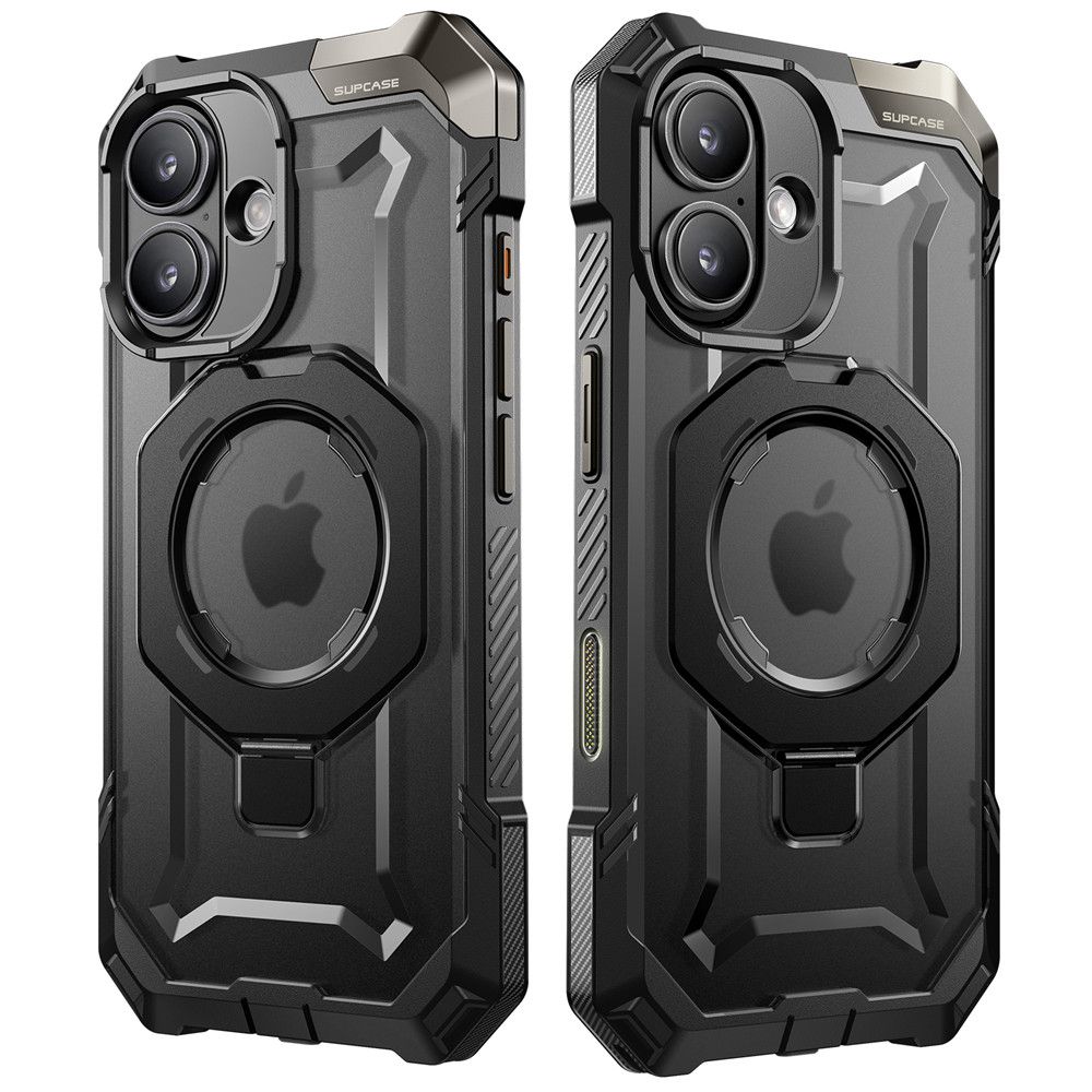Supcase UB Grip MagSafe dėklas iPhone 16, juodas
