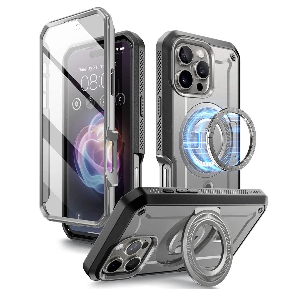 Supcase UB Pro Mag MagSafe dėklas iPhone 16 Pro Max, pilkas