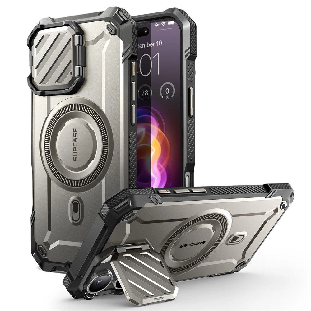 Supcase UB XT Mag MagSafe dėklas iPhone 16 Pro Max, pilkas (Tigrey)