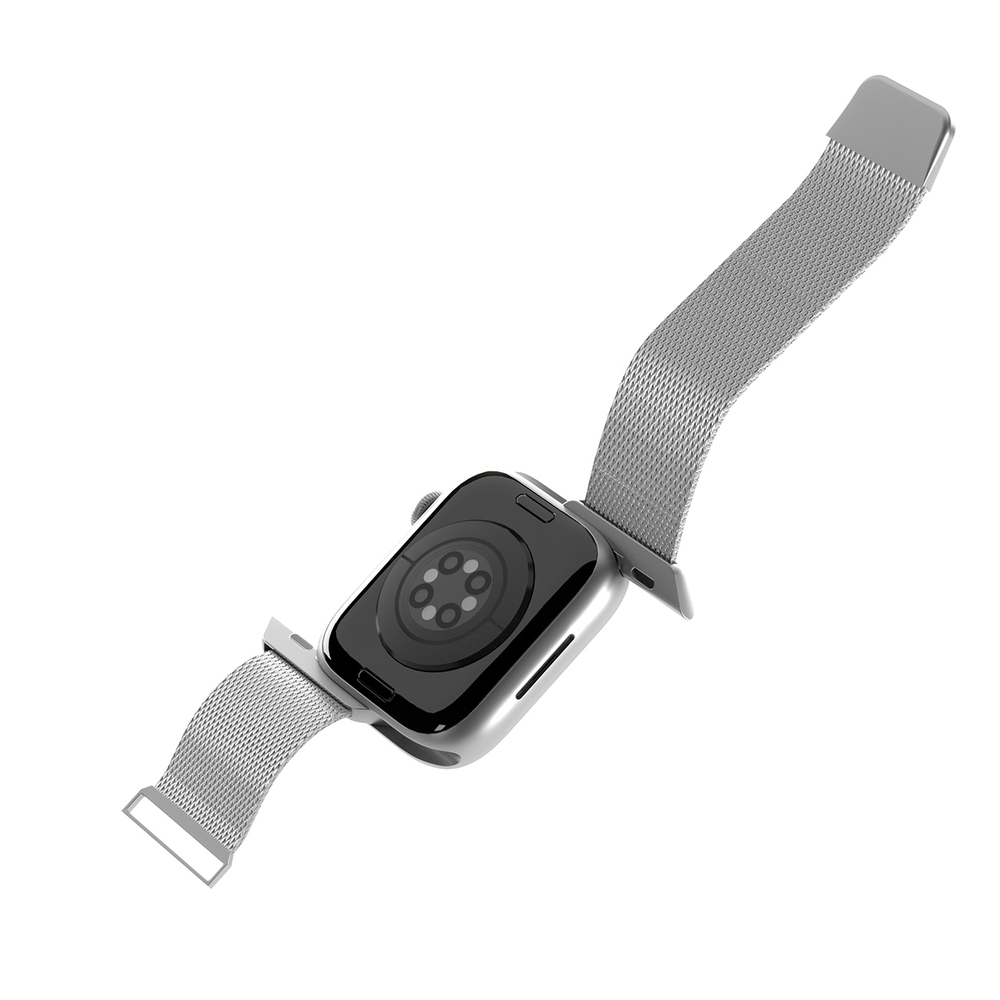 Puro Milanese dirželis Apple Watch 38 / 40 / 41 mm, sidabrinis