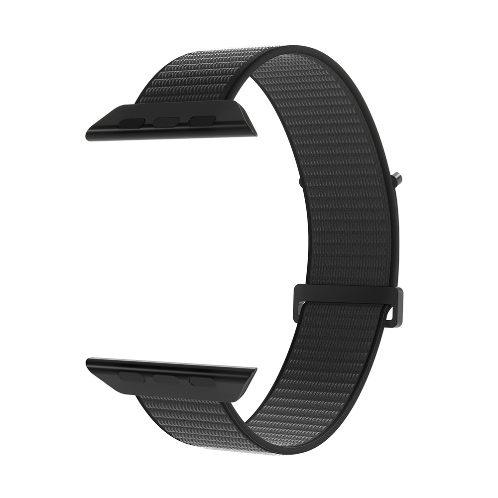 Puro Sport nailoninis dirželis Apple Watch 38 / 40 / 41 mm, juodas