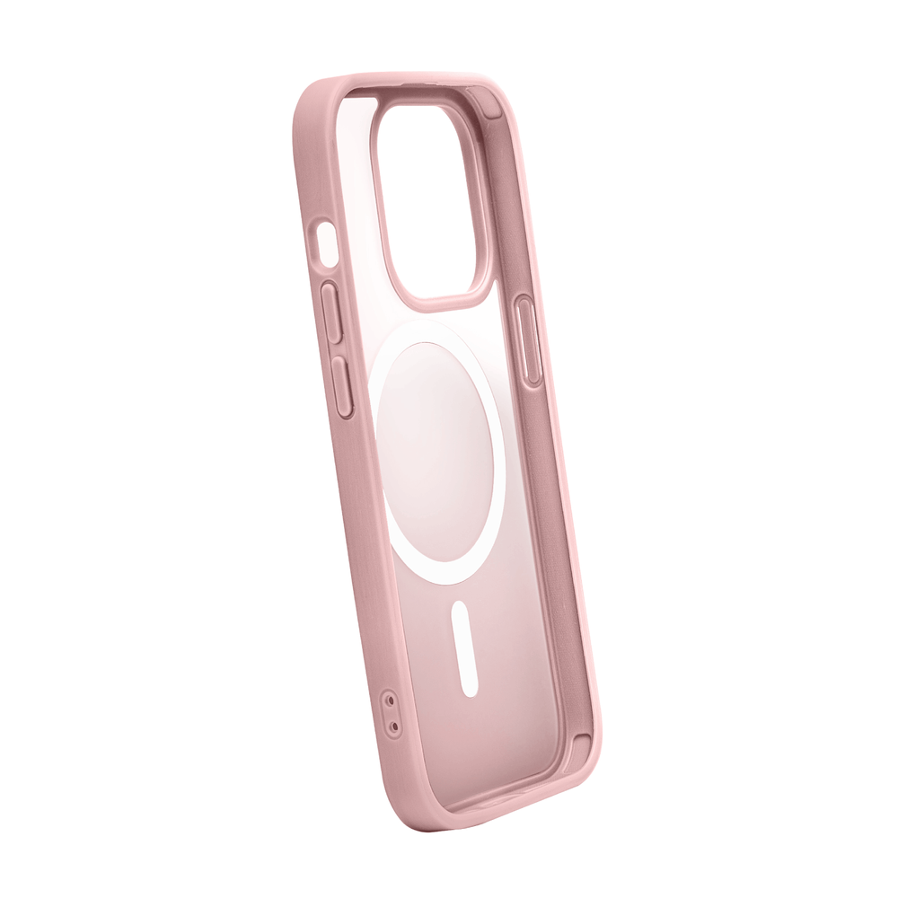 Puro Gradient MagSafe silikoninis dėklas iPhone 15 telefonui, rožinis