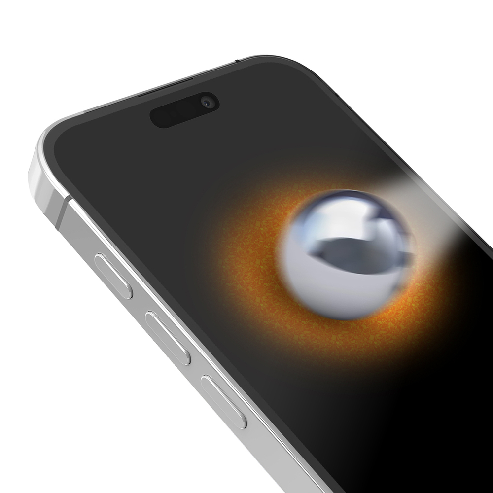 SBS iPhone 14 Pro apsauginis stiklas D3O su rėmeliu