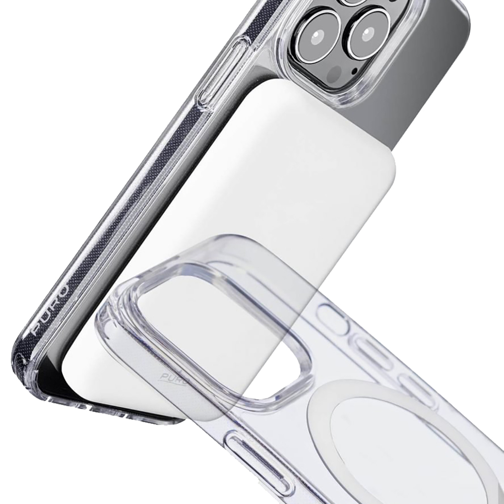 Puro iPhone 14 Pro dėklas Lite Mag MagSafe, skaidrus