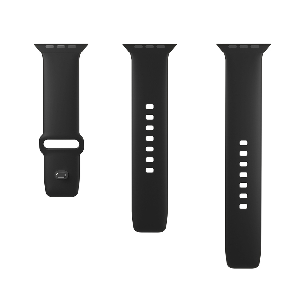 Puro Icon silikoninis dirželis Apple Watch 38 / 40 / 41 mm, juodas