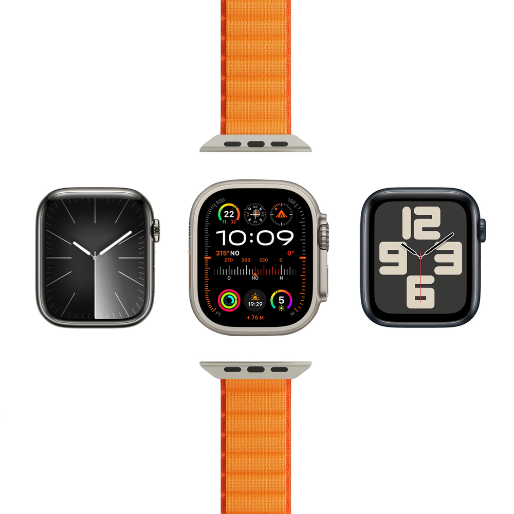 Puro Extreme Nylon Strap for Apple Watch 42 / 44 / 45 / 49 mm, Orange
