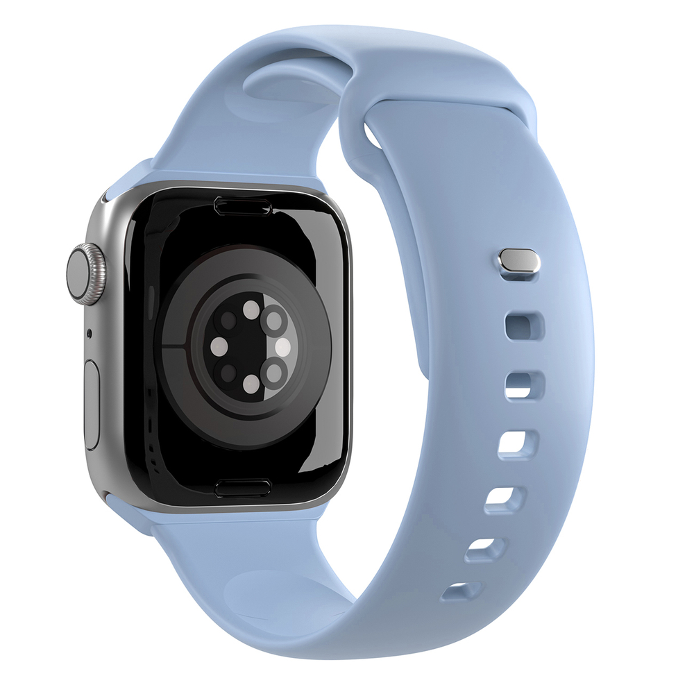 Puro Icon Silicone Strap for Apple Watch 38 / 40 / 41 mm, Light Blue