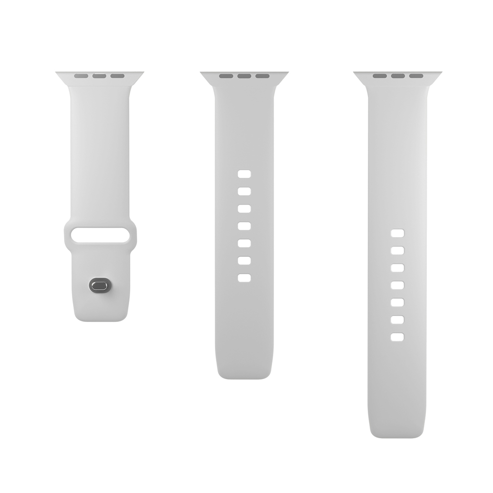 „Puro Icon“ silikoninis dirželis „Apple Watch“ 42 / 44 / 45 / 49 mm, baltas