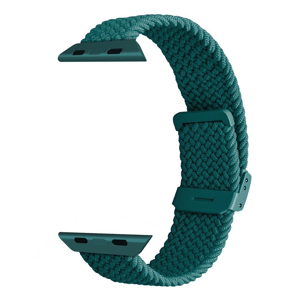 Puro Loop nailoninis dirželis Apple Watch 42/44/45/49 mm, tamsiai žalias
