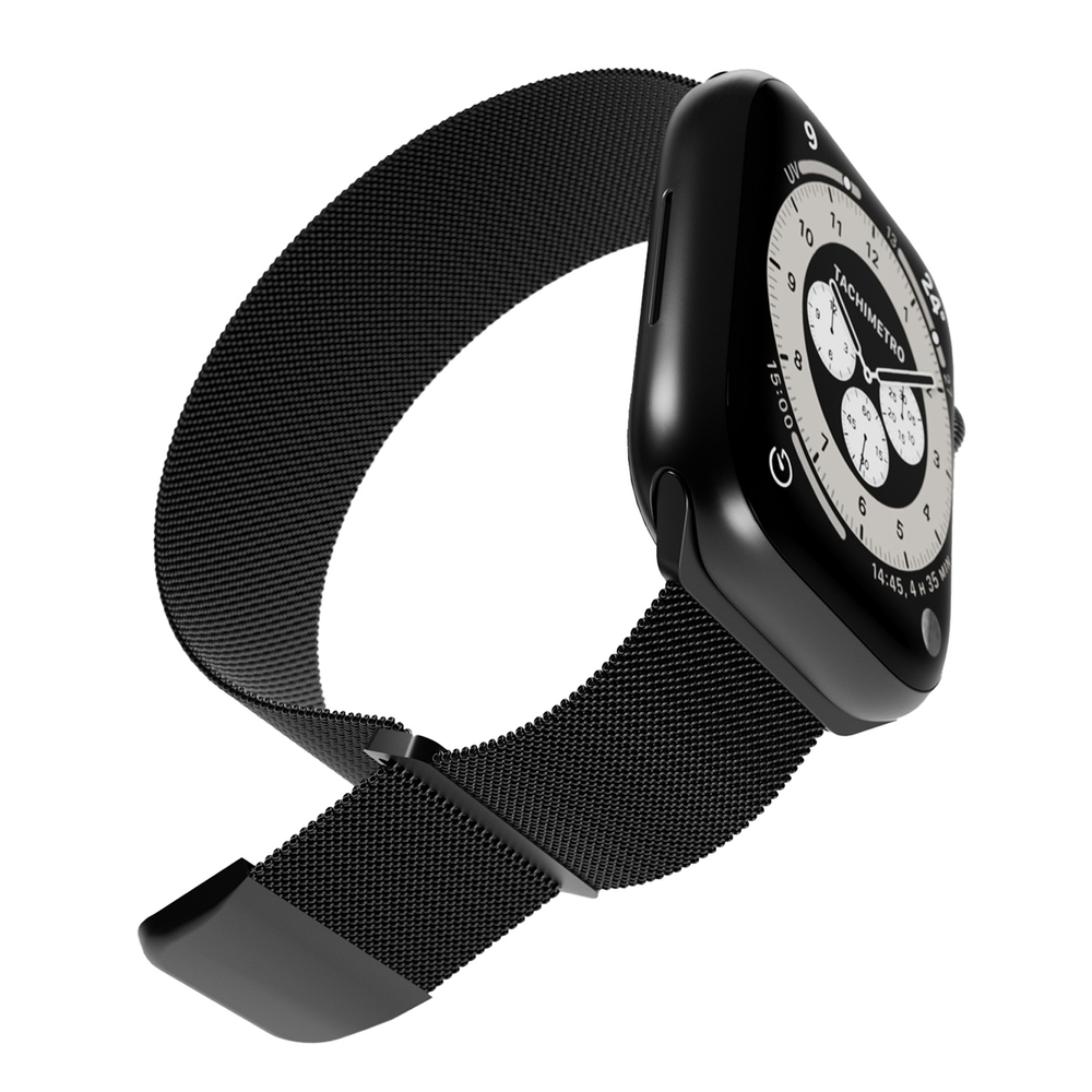 Puro Milanese apyrankė Apple Watch 38 / 40 / 41 mm laikrodžiui, juoda
