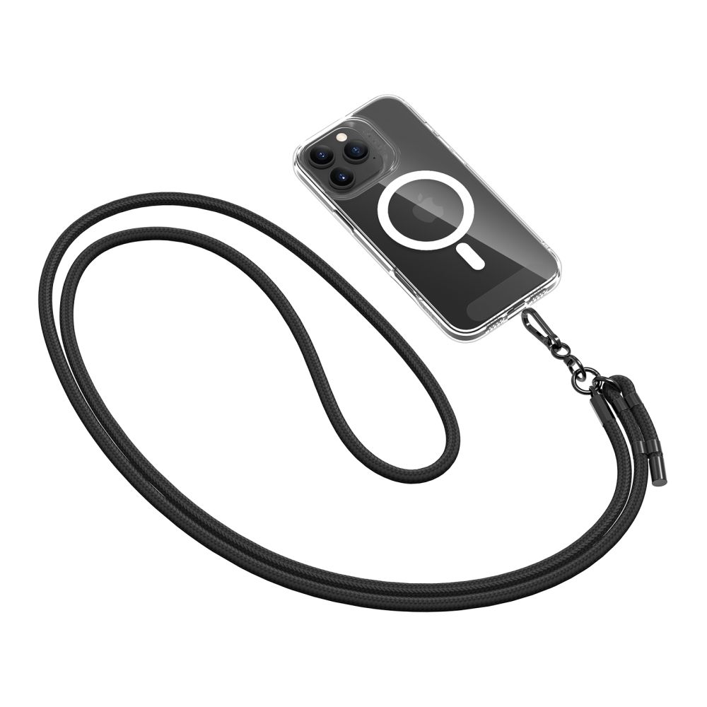 Tech-Protect C1S Rope Crossbody Universal Phone Strap, Black