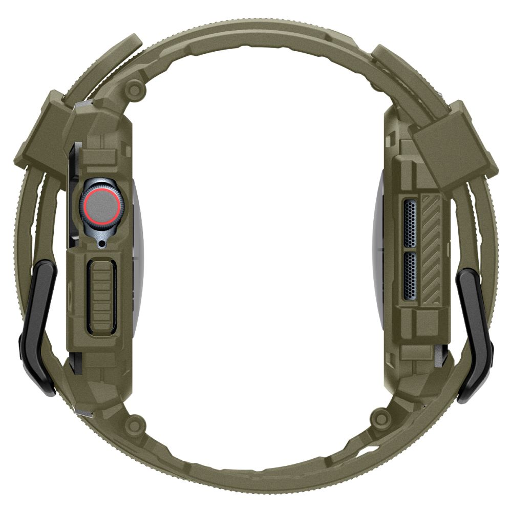 Spigen Rugged Armor Pro dirželis Apple Watch 10 (46mm) laikrodžiui, žalias