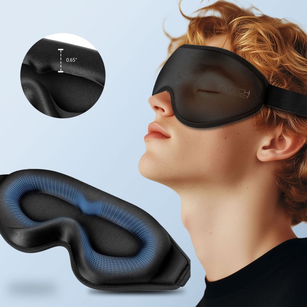 Tech-Protect Eyeshade Sleep Mask, Black