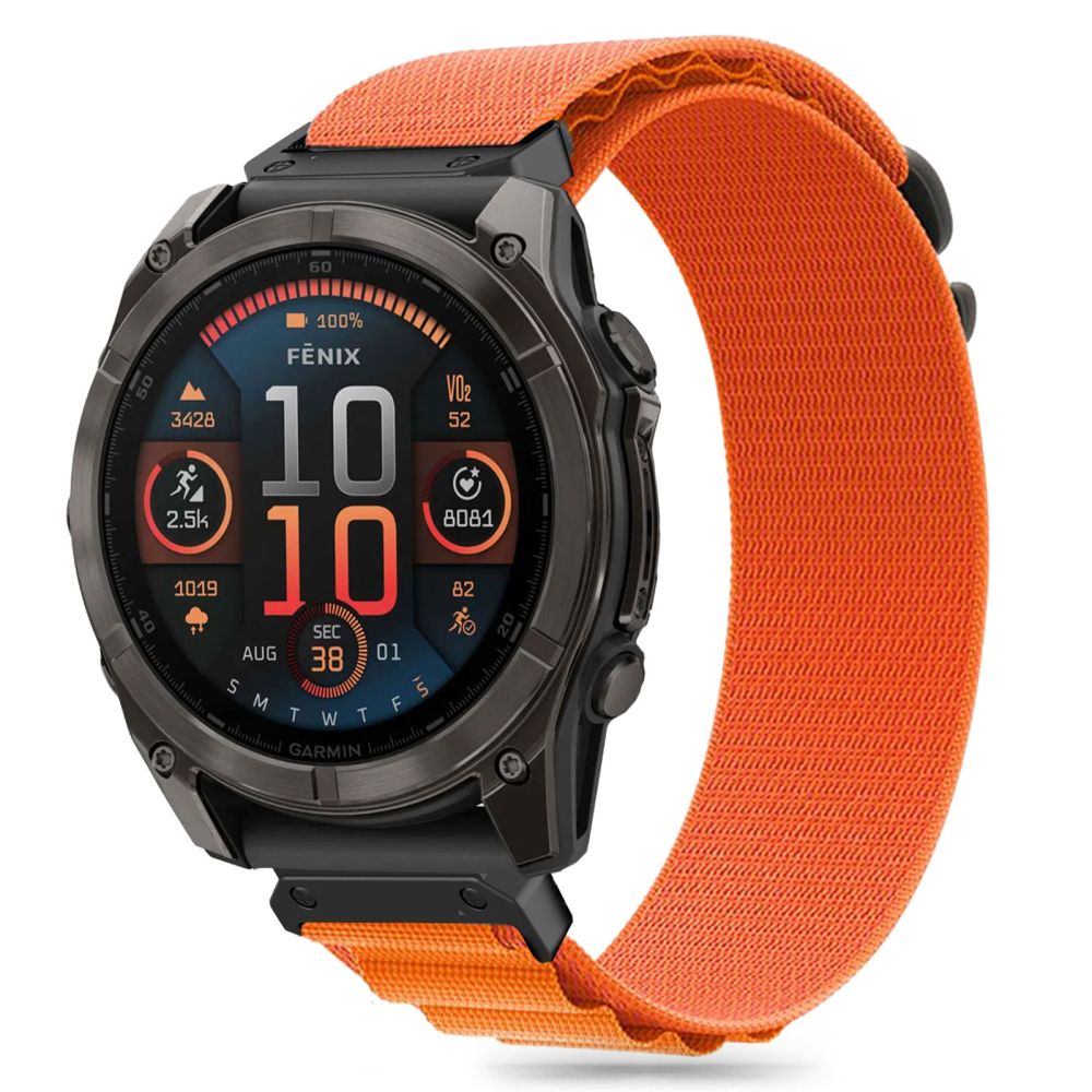 TECH-PROTECT NYLON PRO GARMIN FENIX 5X / PLUS 6X 7X 8 (51 MM) ORANGE