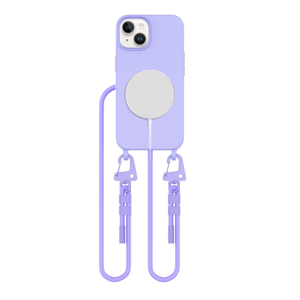 Tech-Protect iPhone 15 Case MagNecklace MagSafe, Lavender