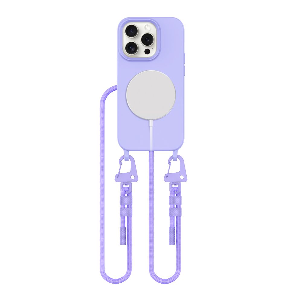 Tech-Protect MagNecklace MagSafe dėklas iPhone 14 Pro, levandų spalvos
