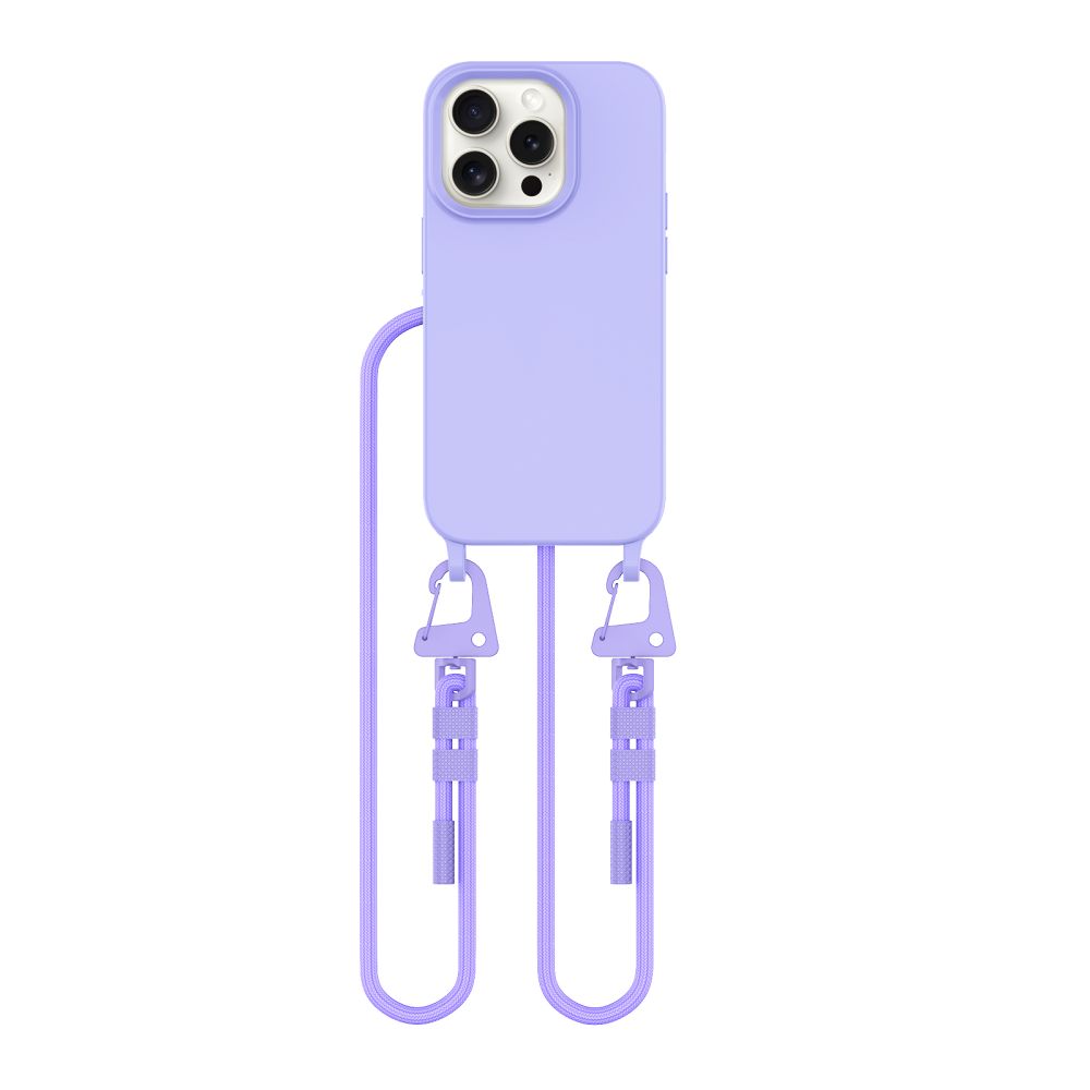 Tech-Protect iPhone 15 Pro Case MagNecklace MagSafe, Lavender