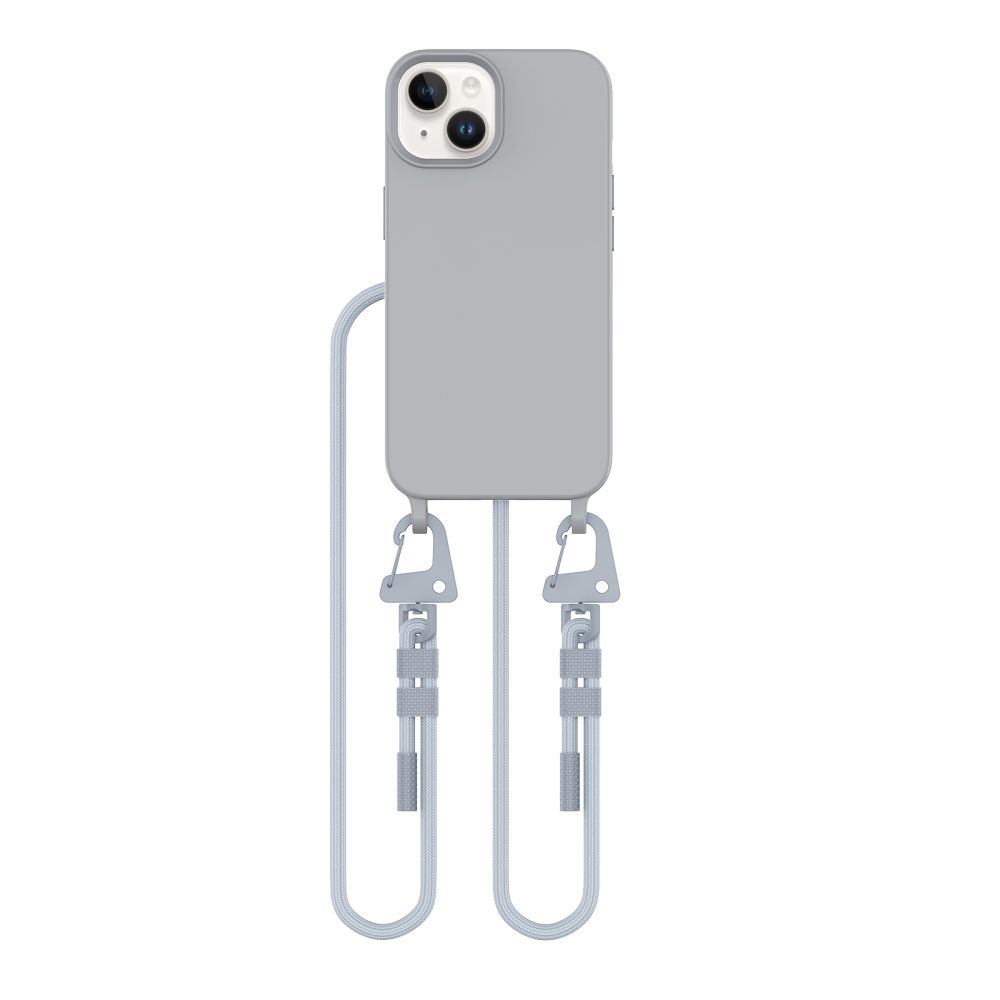 Tech-Protect iPhone 13 Case MagNecklace MagSafe with Lanyard, Gray