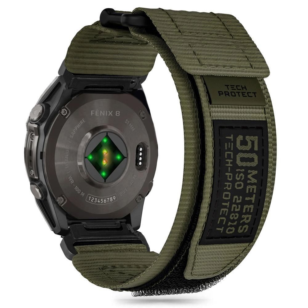 TECH-PROTECT SCOUT PRO GARMIN FENIX 5 / 6 7 8 (47 MM) E MILITARY GREEN