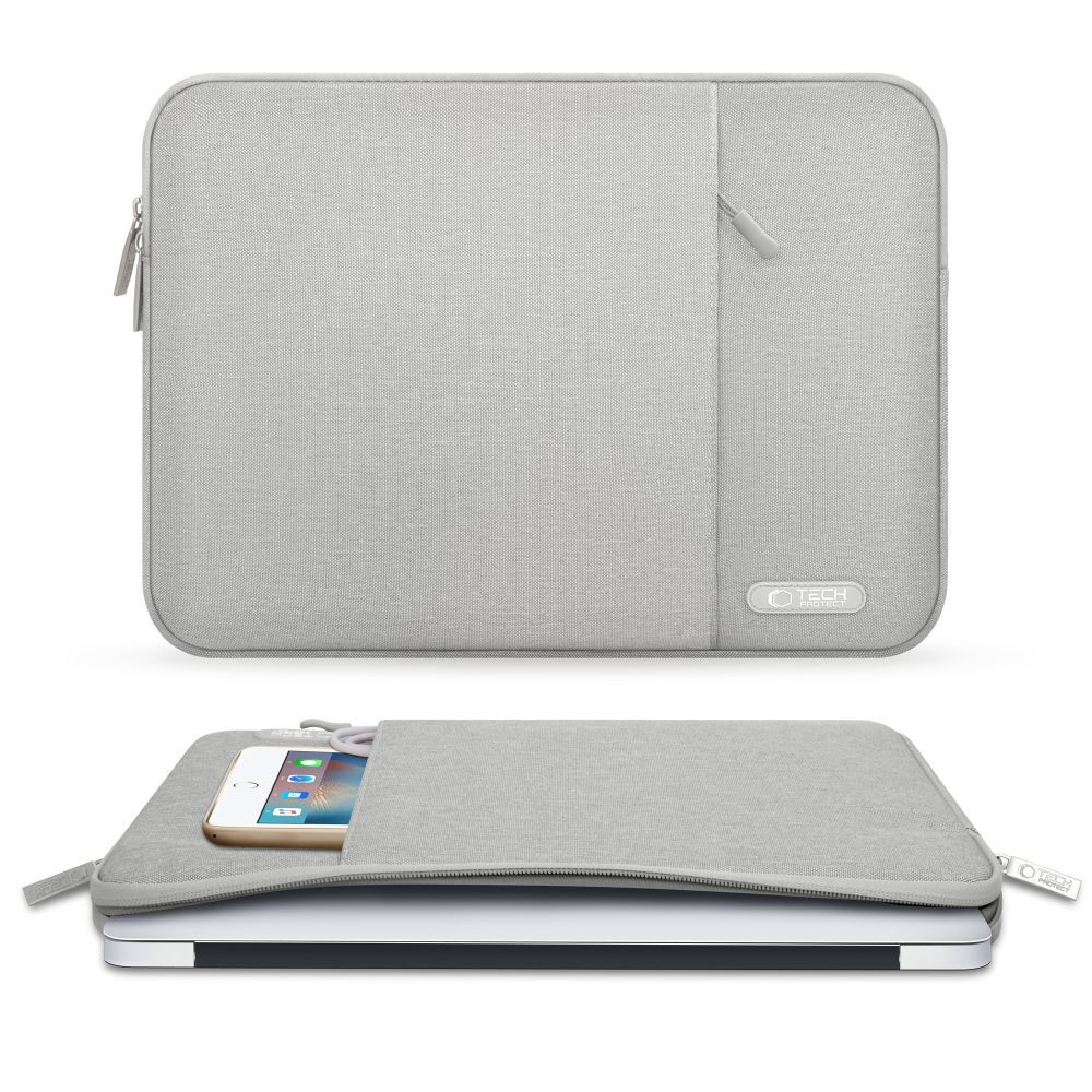 Tech-Protect Sleeve Laptop Case 13-14\", Gray