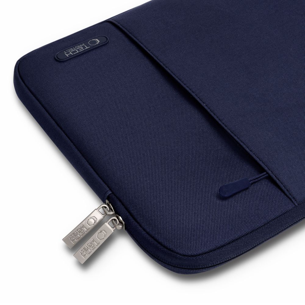 Tech-Protect Sleeve dėklas 13-14 colių nešiojamam kompiuteriui, tamsiai mėlynas