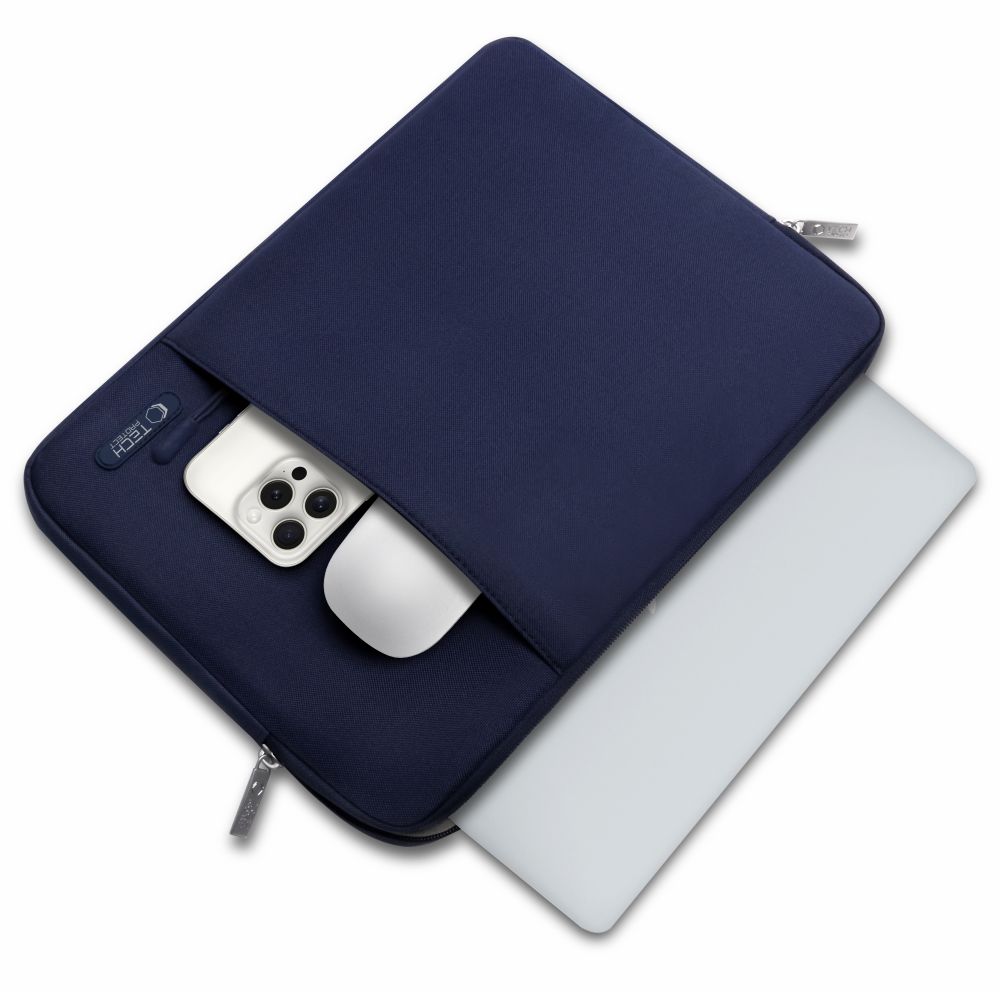Tech-Protect Sleeve dėklas 13-14 colių nešiojamam kompiuteriui, tamsiai mėlynas