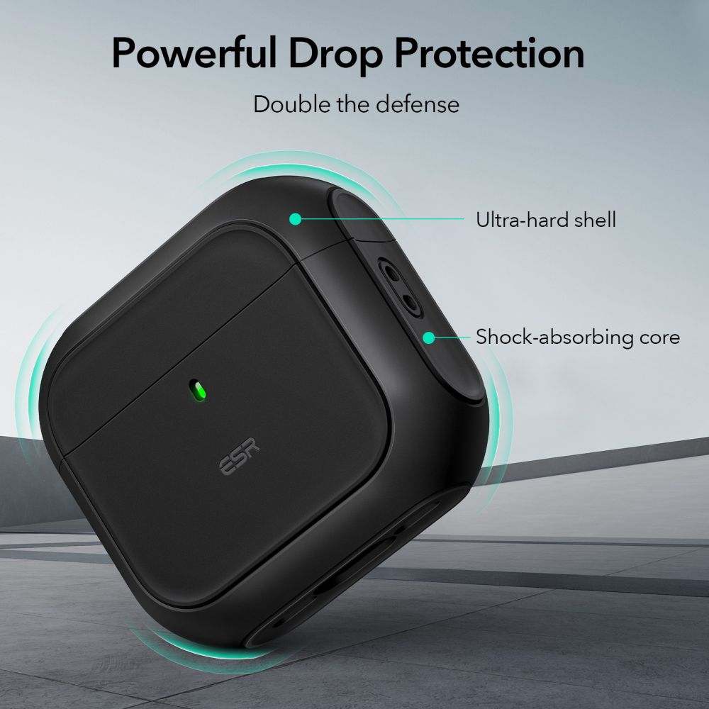 ESR Orbit HaloLock dėklas „Apple AirPods 4“, juodas