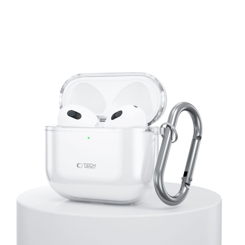 Tech-Protect FlexAir dėklas Apple AirPods 4, skaidrus