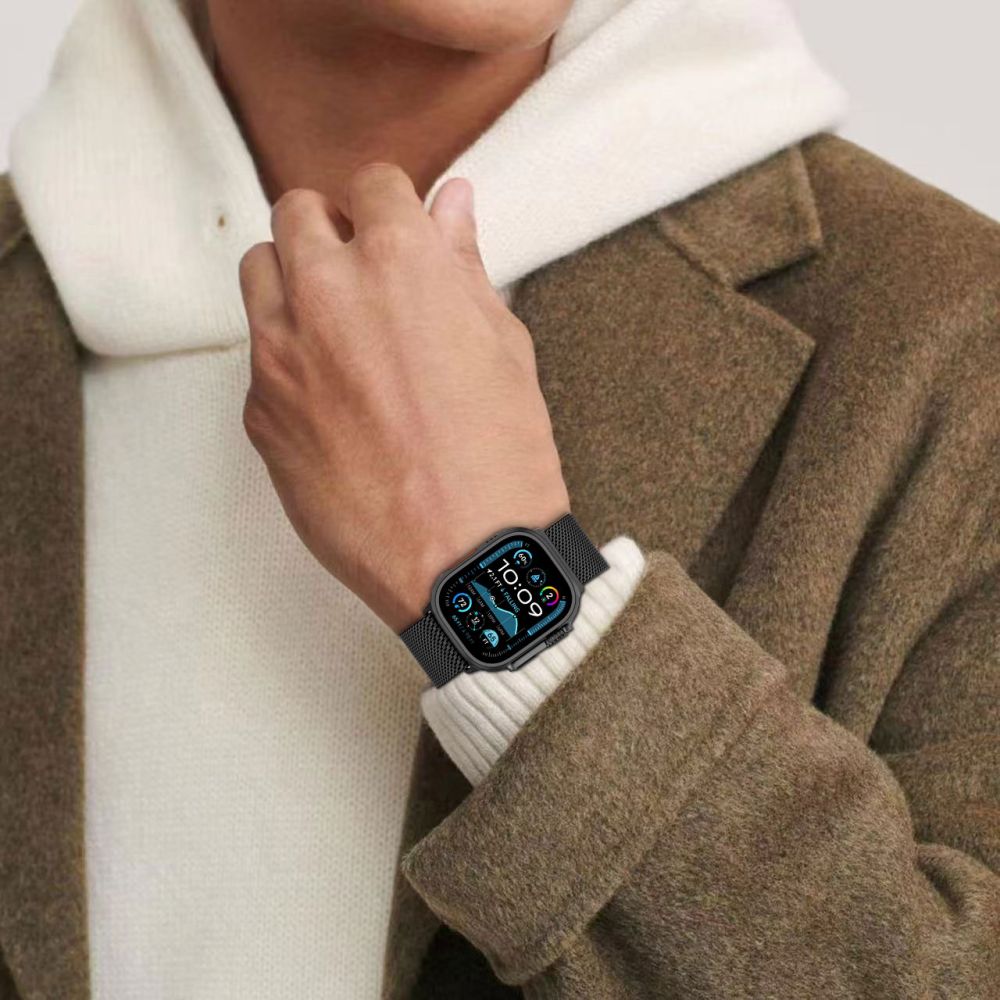 Tech-Protect Milano dirželis Apple Watch (44 / 45 / 46 / 49 mm), titano spalvos