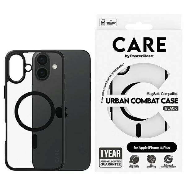PanzerGlass iPhone 16 Plus Case CARE Flagship Urban MagSafe, Clear