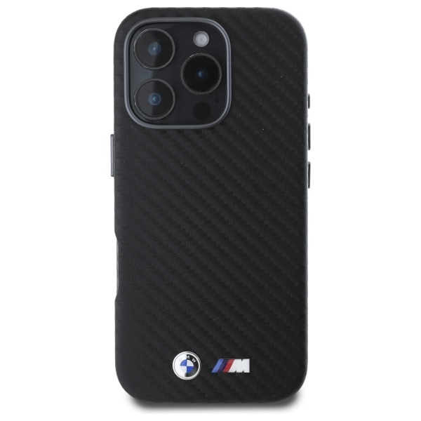 BMW BMHCP16L23PUFWC iPhone 16 Pro 6.3" black/black hardcase Carbon Wrapped Metal