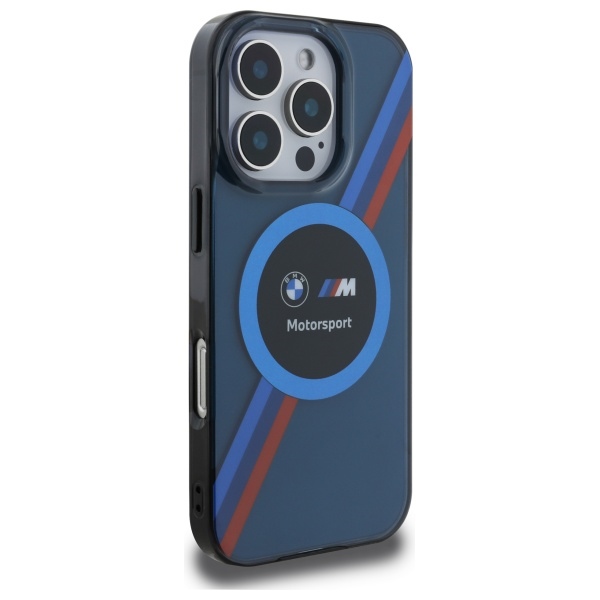 BMW BMHMP16L23HTPUV iPhone 16 Pro 6.3" navy blue/navy hardcase Motosport IML Circle MagSafe