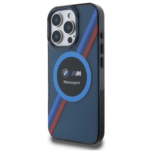 BMW BMHMP16X23HTPUV iPhone 16 Pro Max 6.9" navy blue hardcase Motosport IML Circle MagSafe