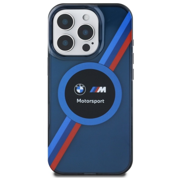 BMW BMHMP16X23HTPUV iPhone 16 Pro Max 6.9" navy blue hardcase Motosport IML Circle MagSafe