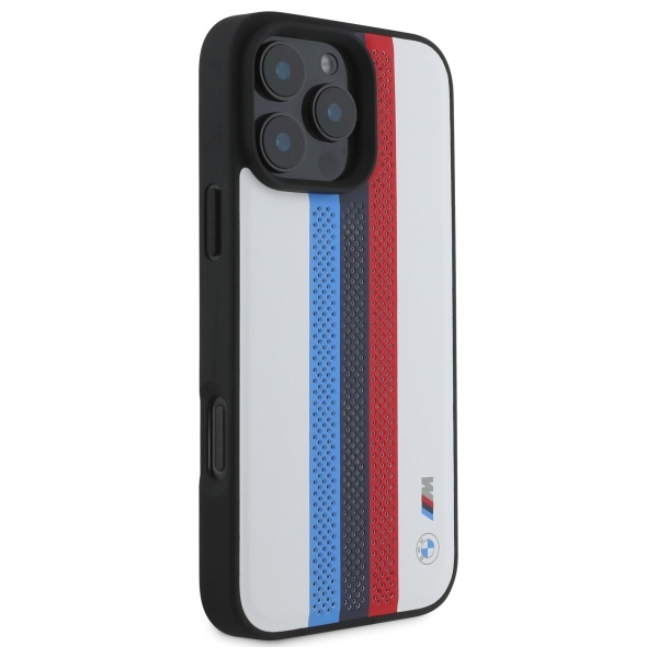 BMW dėklas iPhone 16 Pro Max su MagSafe BMHMP16X23PUPTH, baltas