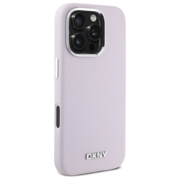 DKNY dėklas iPhone 16 Pro Max telefonui su MagSafe, rožinis