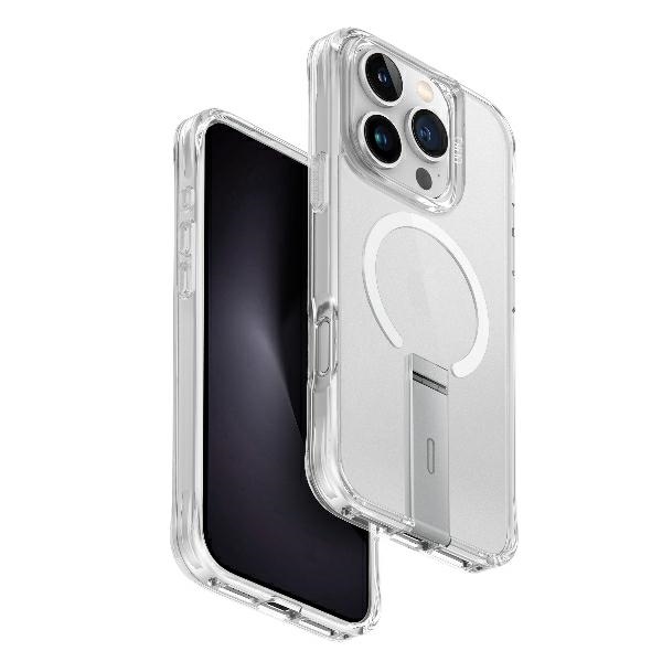 Uniq Eleva Case for iPhone 16 Pro with Vertica Stand, Transparent