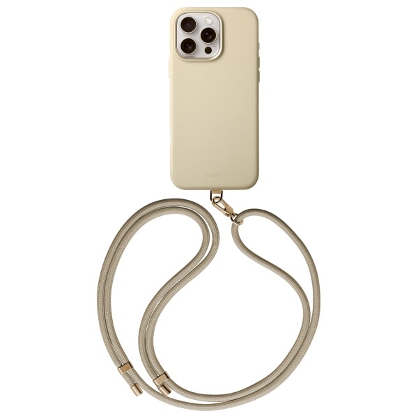 Uniq Coehl Muse iPhone 16 Pro dėklas su magnetiniu įkrovimu, kreminis