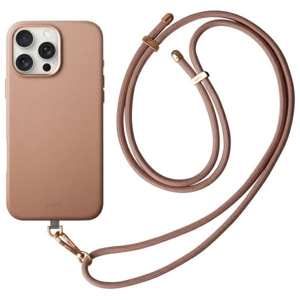 Uniq Coehl Muse dėklas iPhone 16 Pro Max su magnetiniu įkrovimu, dusty nude