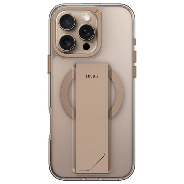 Uniq Heldro Max dėklas iPhone 16 Pro su MagClick įkrovimu, auksinis
