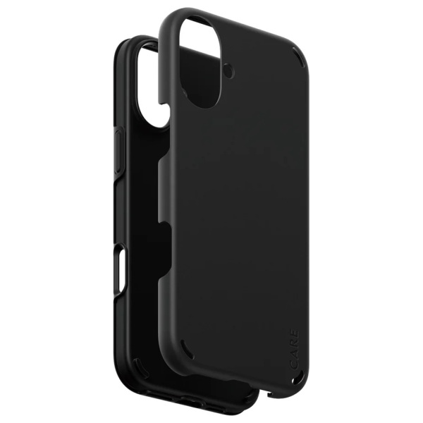 PanzerGlass iPhone 16 Plus Case CARE Feature Double Defense, Black